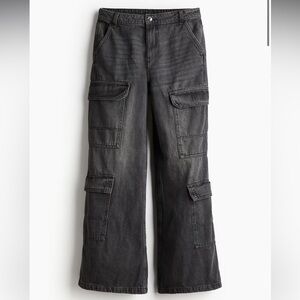 HM H&M Women’s Denim Cargo Jeans Pants